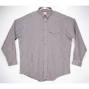 Brooks Brothers Brown Gingham Non-Iron Dress Shirt
